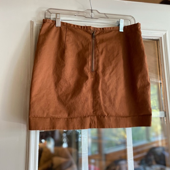 Fossil size 6 brown mini skirt - Picture 4 of 6